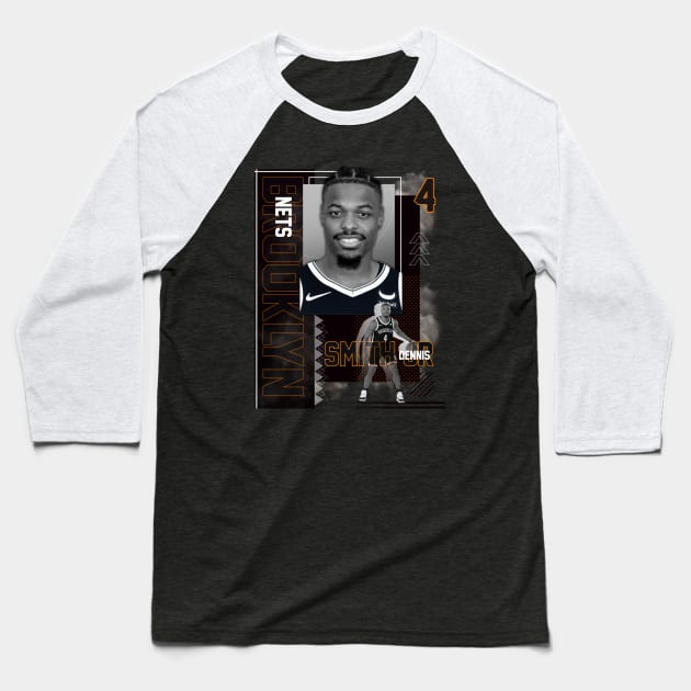 Brooklyn Nets Dennis Smith Jr 4 Baseball T-Shirt by today.i.am.sad